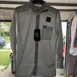 Ariat White Dress Shirt Long Sleeve Formal